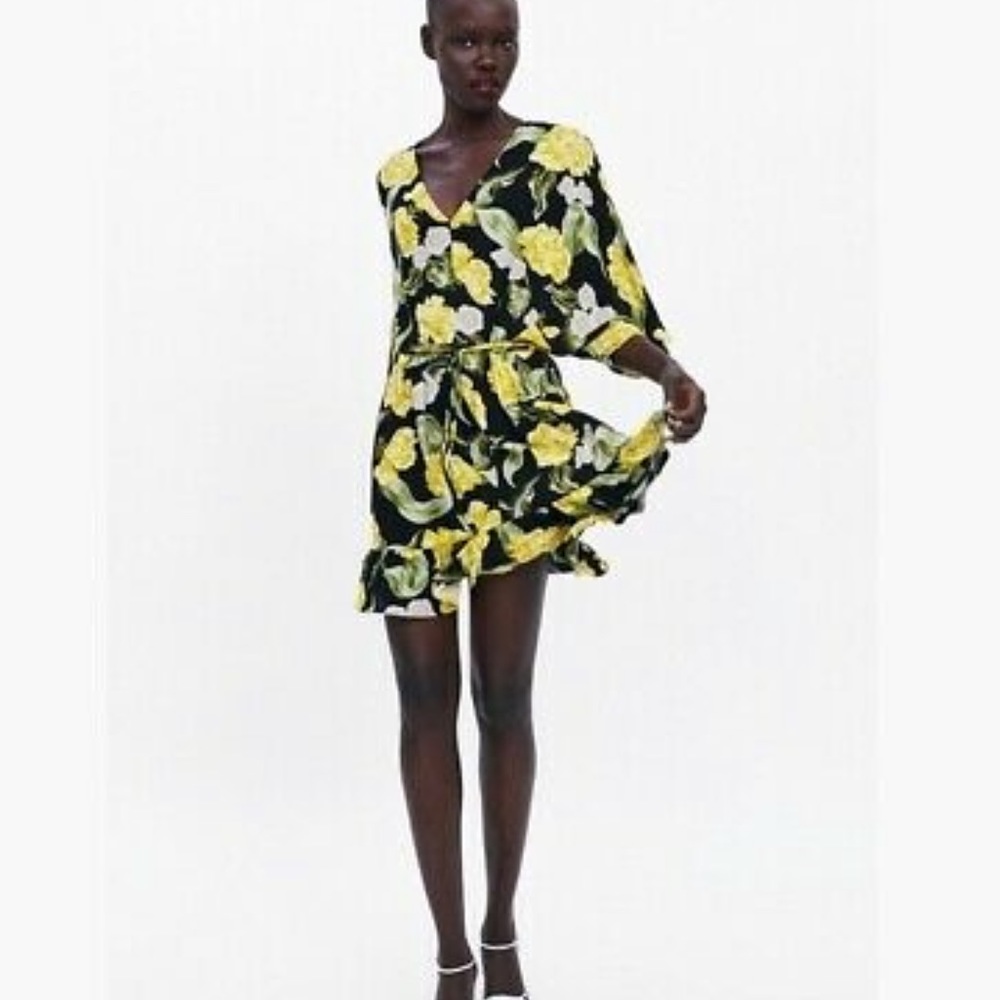 Zara floral dress